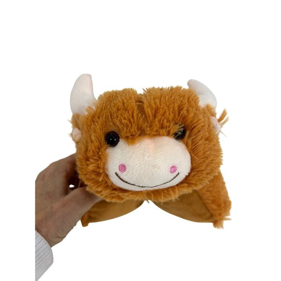 Pillow Pets Peewees Highland Cow Plush Toy Comfort Stuffed Animal Unisex Kids - Picture 9 of 16